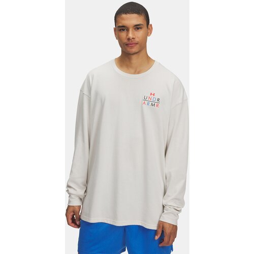 Under Armour Men&amp;#039;s UA HWT MODERN SPORT OS LS-WHT T-Shirt - Men&amp;#039;s Slike