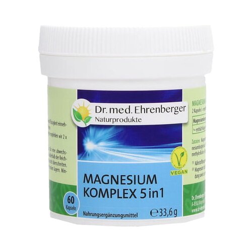 Dr. med. Ehrenberger - bio in naravni izdelki Magnezijev kompleks 5 u 1 - 60 kaps. Cijene