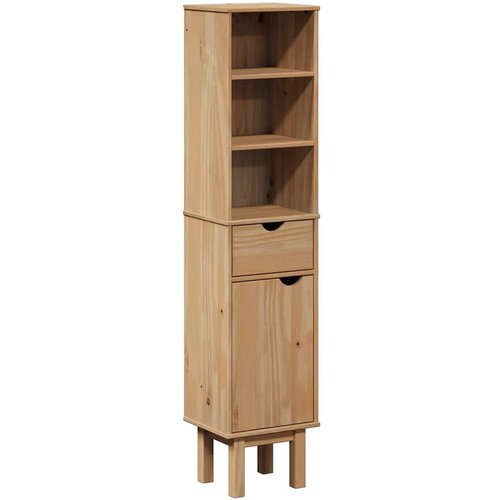Maison Chic Kopalniška omarica - Kopalniški kabinet OTTA 35x30x159 cm trdna borovina, (21794625) Cene