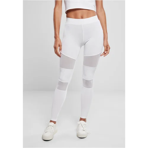 Urban Classics Women's Tech Mesh Leggings in White