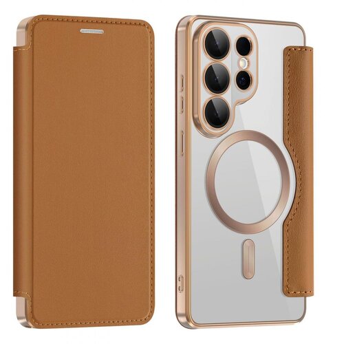  Maska za Samsung Galaxy S26 Ultra S948B Magsafe Lux Bi Fold, Braon Cene