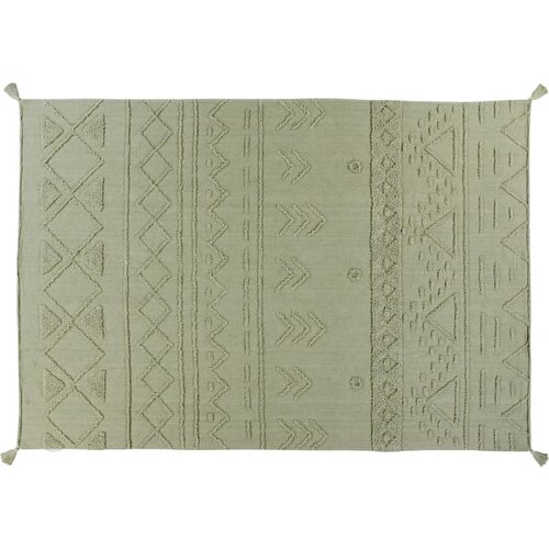 Lorena Canals Svijetlo zeleni periv/ručno rađen pamučan tepih 200x300 cm Tribu Olive – Cijene