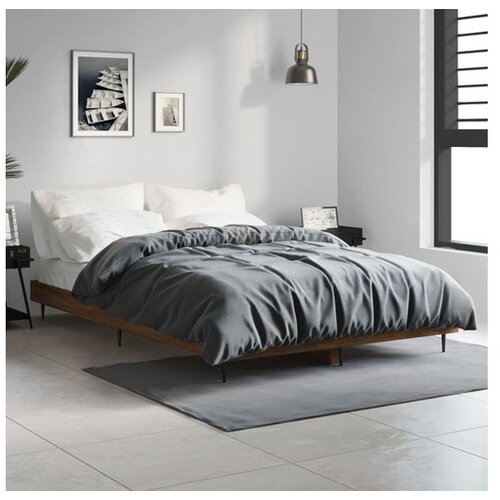 vidaXL Za krevet smeđi hrast 120x190 cm konstruirano drvo Cene