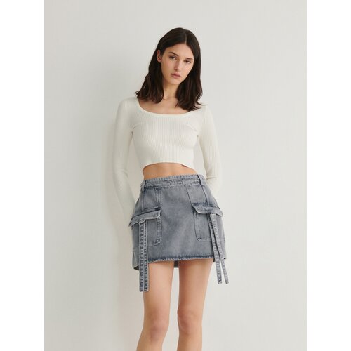 Reserved Ladies` skirt - siva Cene