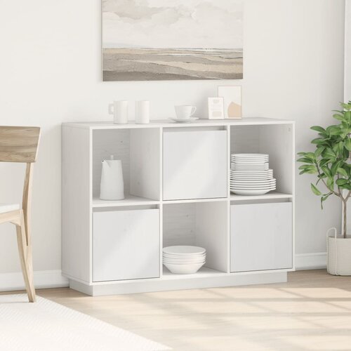  Komoda bijela 110,5x35x80 cm od masivne borovine Cene