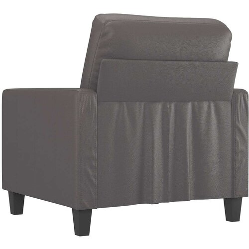 VidaXL Fotelja siva 60 cm od umjetne kože Slike