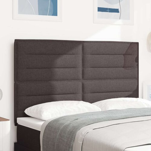  LED vodoravno z linijskim dizajnom temno rjavo 80 cm tkanina, (22083983) Cene