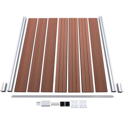  Panel za ogradu WPC 180 x 146 cm smeđi Slike