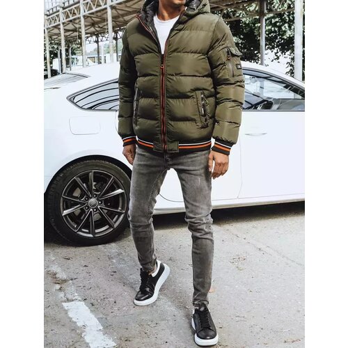 DStreet Reversible men's winter green jacket TX4205 Cene