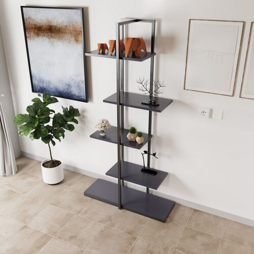 Hanah home modern ruzgar L711 anthracite multi purpose shelf Cene
