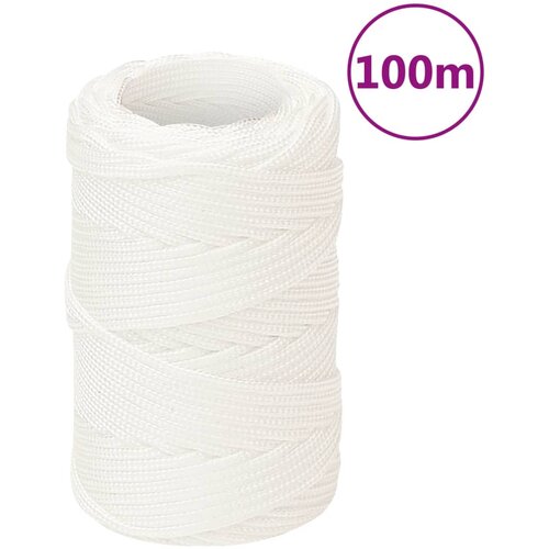vidaXL Vrv za čoln popolnoma bela 2 mm 100 m polipropilen Cene
