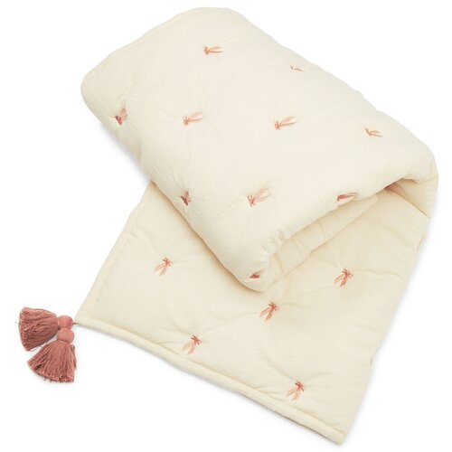 CamCam Copenhagen Svijetlo žuta/ružičasta prošivena deka za bebe od organskog pamuka 90x120 cm Bows – Cijene