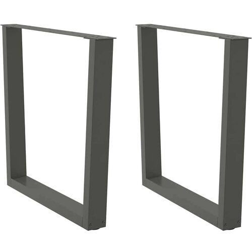  Noge jedilne mize V-oblika 2 kosa Antracit 90x(72-73,3)cm Jeklo Slike