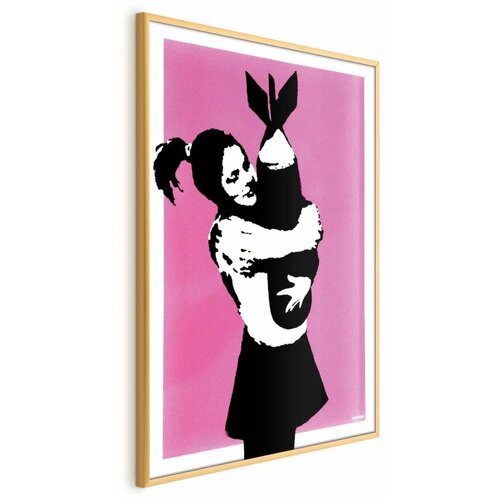  Plakat - Bomb Hug 40x60 Zlatni okvir Cene