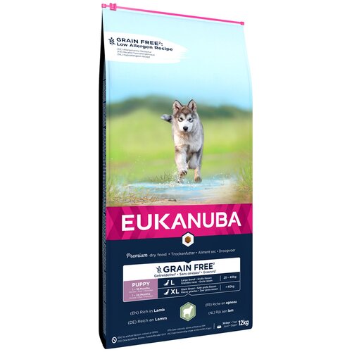 Eukanuba Grain Free Puppy Large Breed jagnjetina - 12 kg Cijene