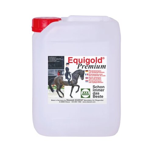 Stassek EQUIGOLD Premium &amp;scaron;ampon za konje - 2 l Slike