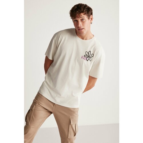 GRIMELANGE T-Shirt - Gray - Oversize Slike