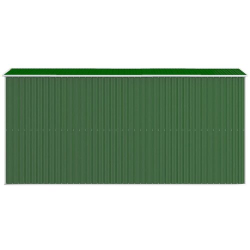  Vrtno spremi&amp;scaron;te zeleno 192x440x223 cm od pocinčanog čelika Slike