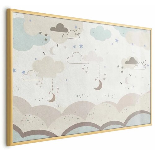  Plakat - Fairytale Night 30x21 Zlatni okvir Cijene