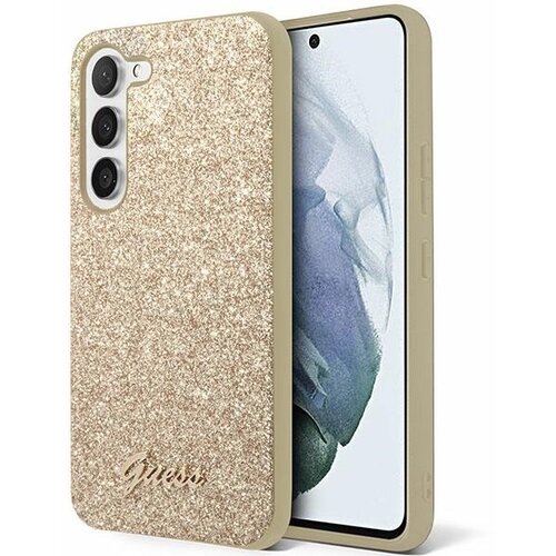 Guess CASE HARDCASE GLITTER SCRIPT ZA SAMSUNG GALAXY S24 S921 GOLD RESISTANT, (5000087908) Cene