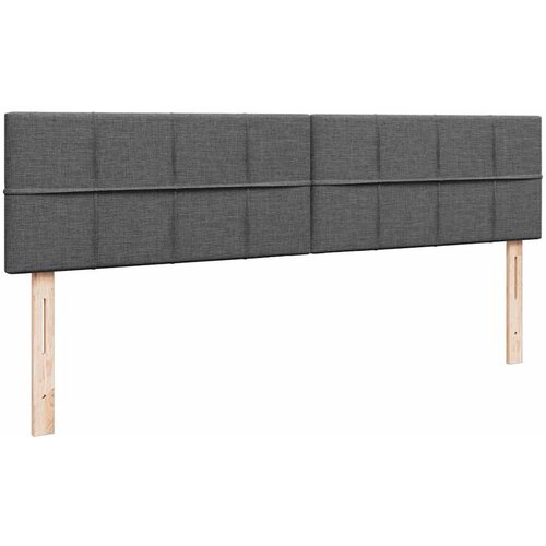  Otomanski krevet s madracem i LED tamnosivi 180x200cm tkanine Slike