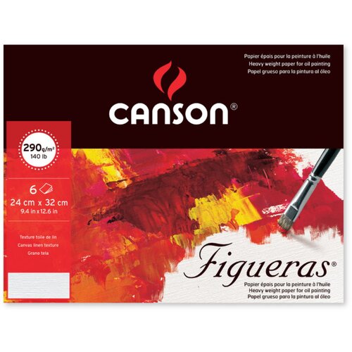 Canson Pad Glued On Short Side Figueras Skicirka 33 x 24 cm 290 g Slike