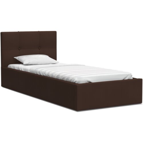 Molarem Home Tapecirani krevet RINO 200*90 smeđa tkanina Slike
