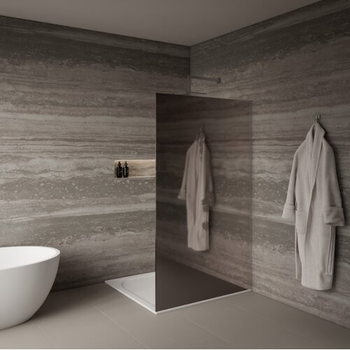AQUAART Tu&scaron; stijena Vetro mirror 90F 90x200 cm, krom Cijene