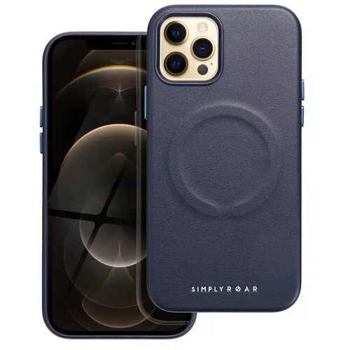 Roar kožna Mag Case maska kompatibilna s MagSafeom &ndash; za iPhone 12 Pro navy plava Cijene