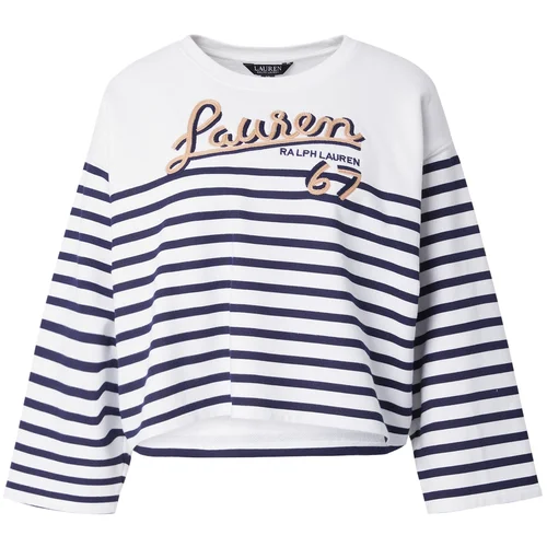 Polo Ralph Lauren Sweater majica 'JAMARIE' tamno bež / tamno plava / bijela