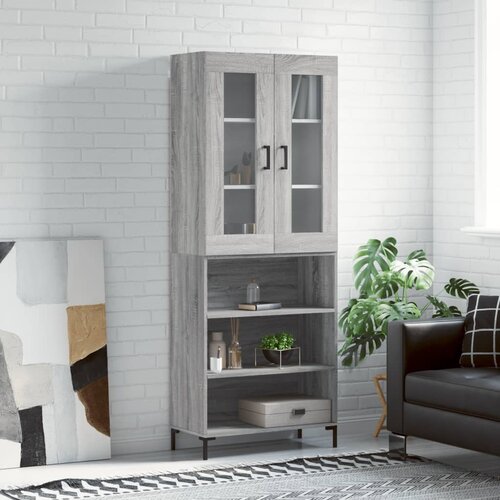  Visoka komoda siva sonome 69,5x34x180 cm od konstruiranog drva Cijene