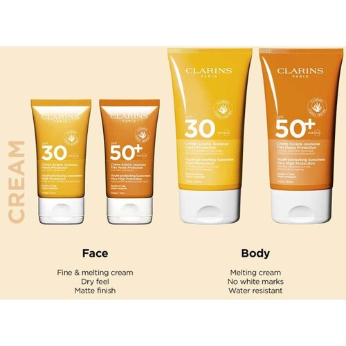 Clarins Sun Body Cream SPF50+ krema za sončenje SPF 50+ 150 ml Slike
