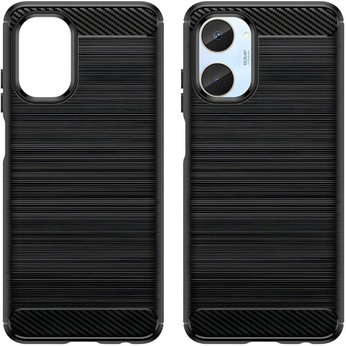  Futrola Carbon Shield TPU za Realme 10 4G - Crna KP24264 Cene