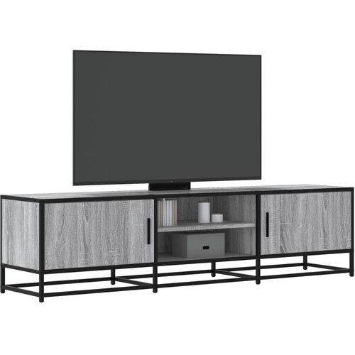 TV ormarić sivi Sonoma 160x35x41 cm Konstruirano drvo i metal Cene