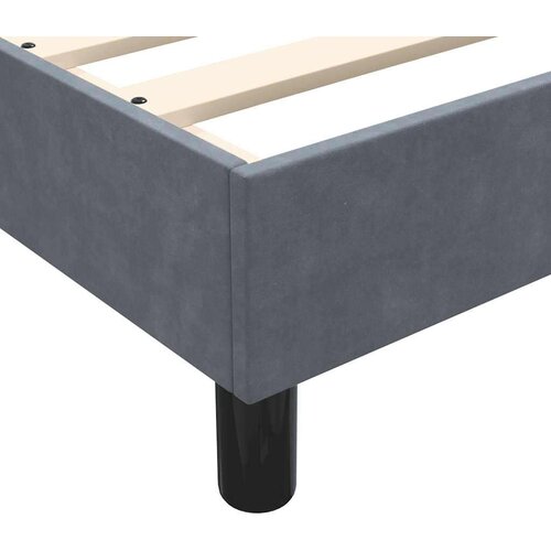 vidaXL Okvir kreveta bez madraca tamnosiva 160x210 cm baršun Cene