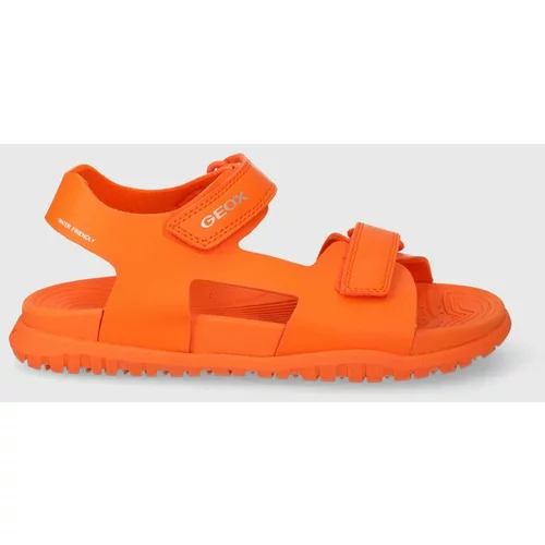 Geox Otroški sandali SANDAL FUSBETTO oranžna barva