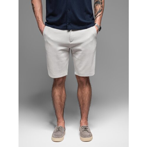 Ombre BASIC men&amp;#039;s cotton sweat shorts - navy blue Slike