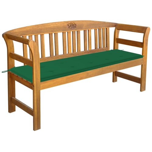 The Living Store Vrtna klop z blazino 157 cm trden akacijev les - Vrtna Klop, (21466946) Slike