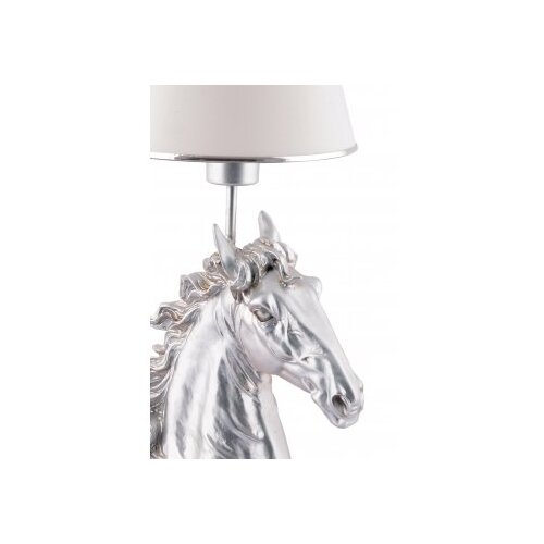 Opviq stona lampa horse white silver Slike