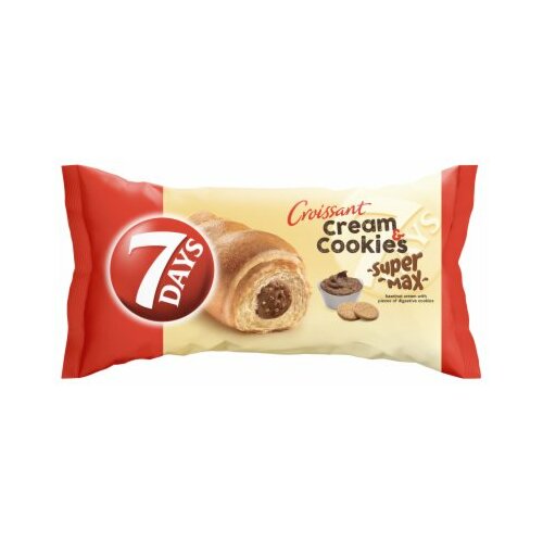 7 Days hazelnut cream & cookies kroasan 110g Slike