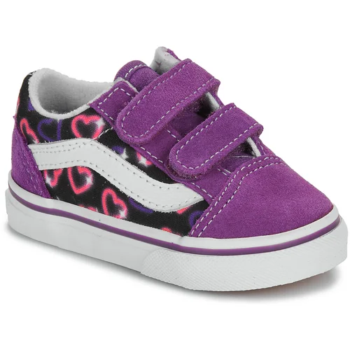 Vans Nizke superge Old Skool V Neon Hearts PURPLE/MULTI Vijolična