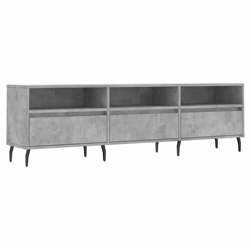Maison Chic TV omarica - TV stojalo - Televizijska omarica betonsko siva 150x30x44,5 cm inženirski les, (21700198) Slike