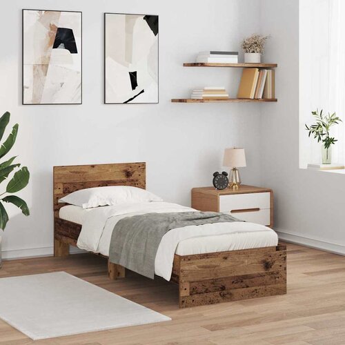  Krevetna konstrukcija Staro drvo 75 x 190 cm Konstruirano drvo Cijene