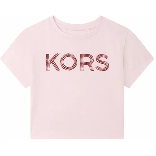 Michael Kors Dječja pamučna majica kratkih rukava boja: ružičasta