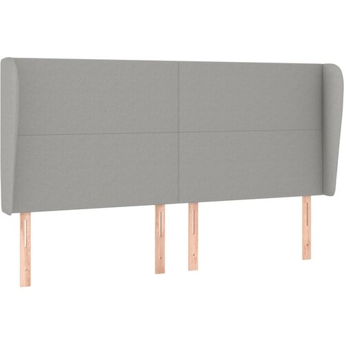 Maison Chic Vzglavna omarica - Nočna omarica - Posteljna omarica z u&scaron;esi svetlo sivo 163x23x118/128 cm blago, (21710036) Cene