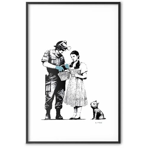  Plakat - Dorothy and the Policeman 29.7x42 Crni okvir s margom Slike