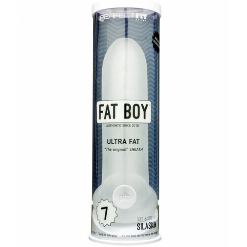PerfectFIT Fat Boy Original Ultra Fat - ovitek za penis (19 cm) - mlečno bela Slike