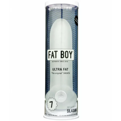 PerfectFIT Fat Boy Original Ultra Fat - ovitek za penis (19 cm) - mlečno bela