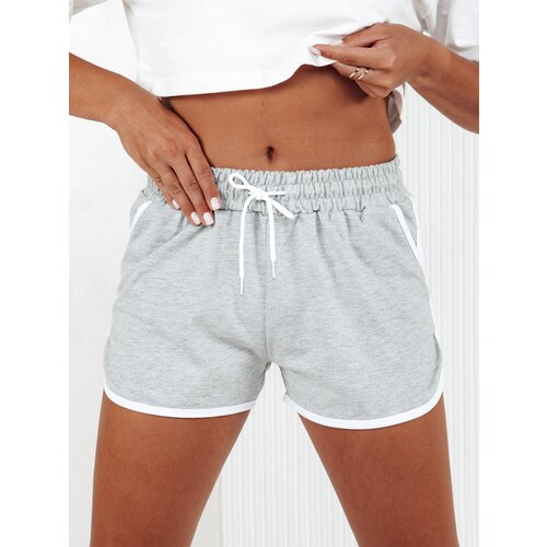 DStreet Dresowe spodenki damskie TOP SPORT jasnoszare Slike