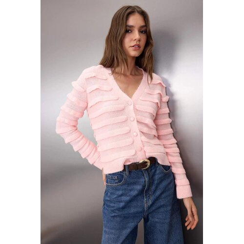 TRENDYOLMILLA Ženski duks Twoaw26Hi00248, puder / roze Cene